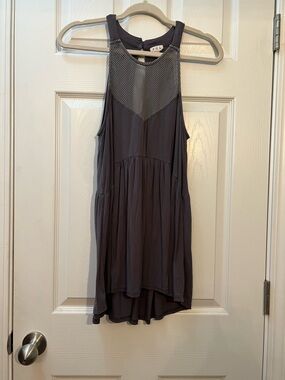 🦋POL Charcoal Mesh-Yoke High-Low Tank size large